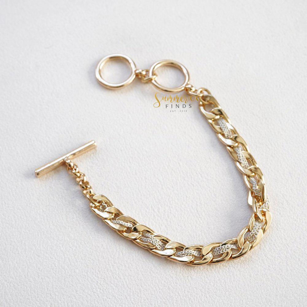 Chloe + Isabel Gold Flat Chain Bracelet